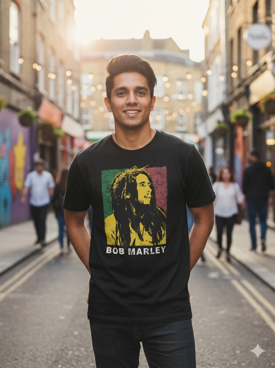 Bob Marley Reggae Rasta T-Shirt One Love Jamaica Unisex Music Tee Top