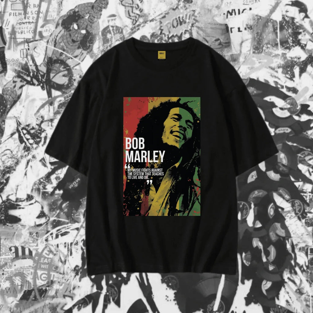 One Love Bob Marley T-Shirt Reggae Jamaican Pride Unisex Music Tee Top