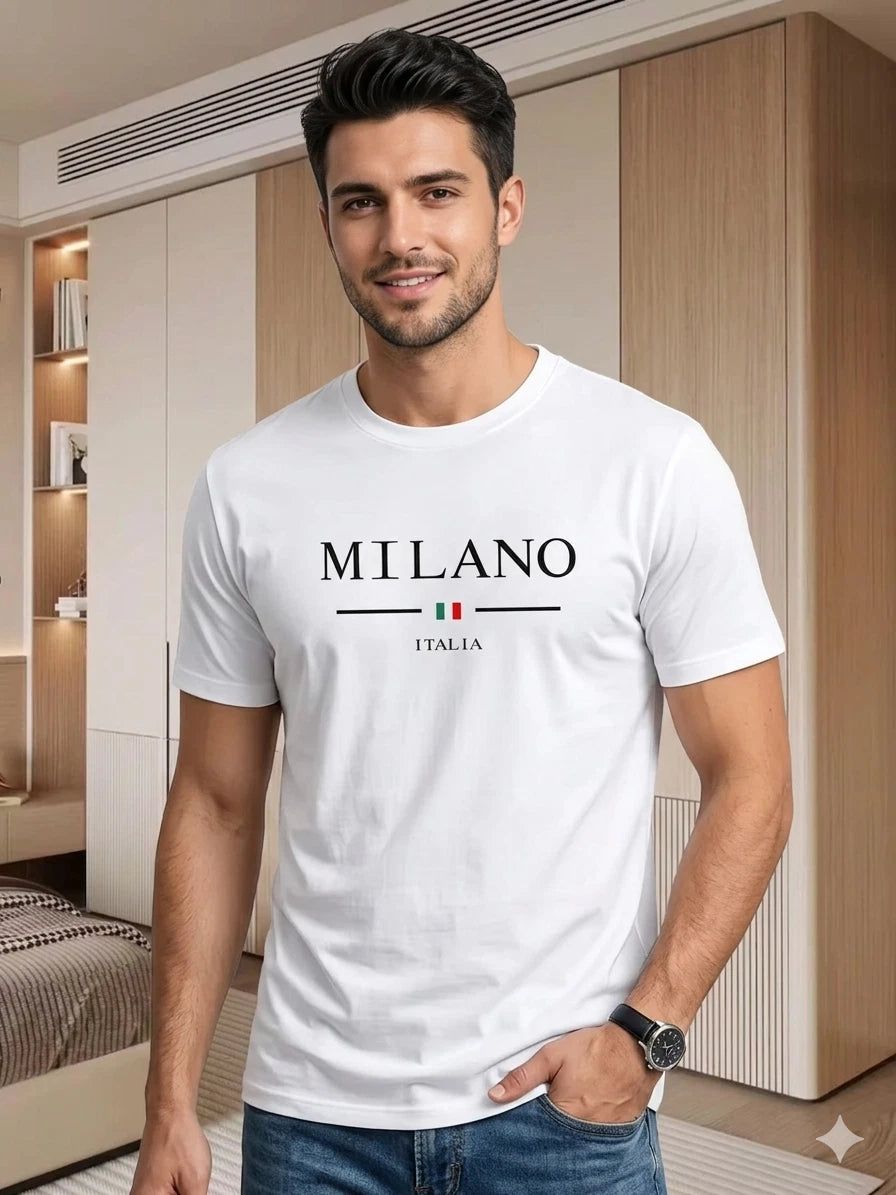 Men’s 100% Cotton T-Shirt Casual Crew Neck Short Sleeve Slight Stretch Summer Tee