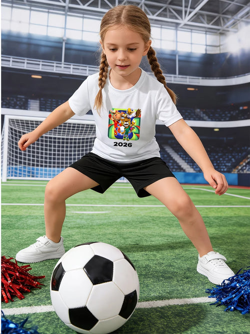 2026 FIFA World Cup Soccer Outfit Set Family Football Fan Matching Gift Tee